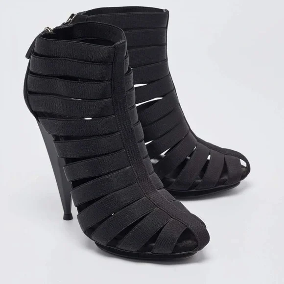 Gucci Isadora Elastic Cage Black Bootie 39.5 - Picture 7 of 8